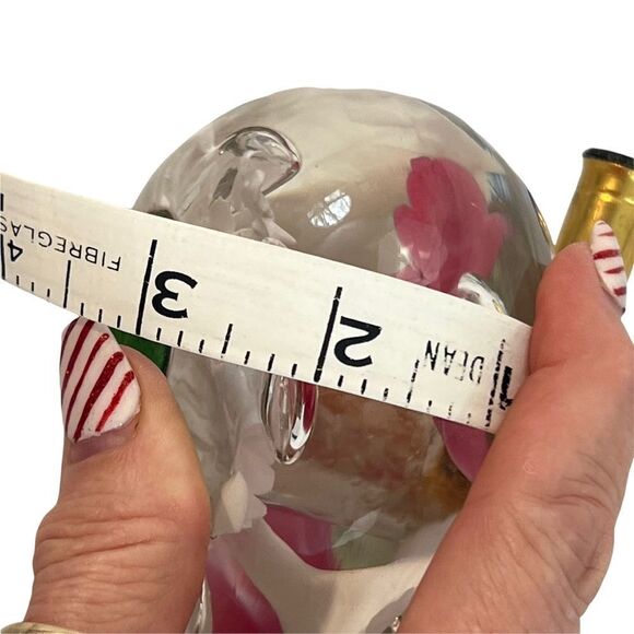 VINTAGE 1977 ST. CLAIR ART GLASS PAPERWEIGHT PEN HOLDER HAND BLOWN - Picture 8 of 11